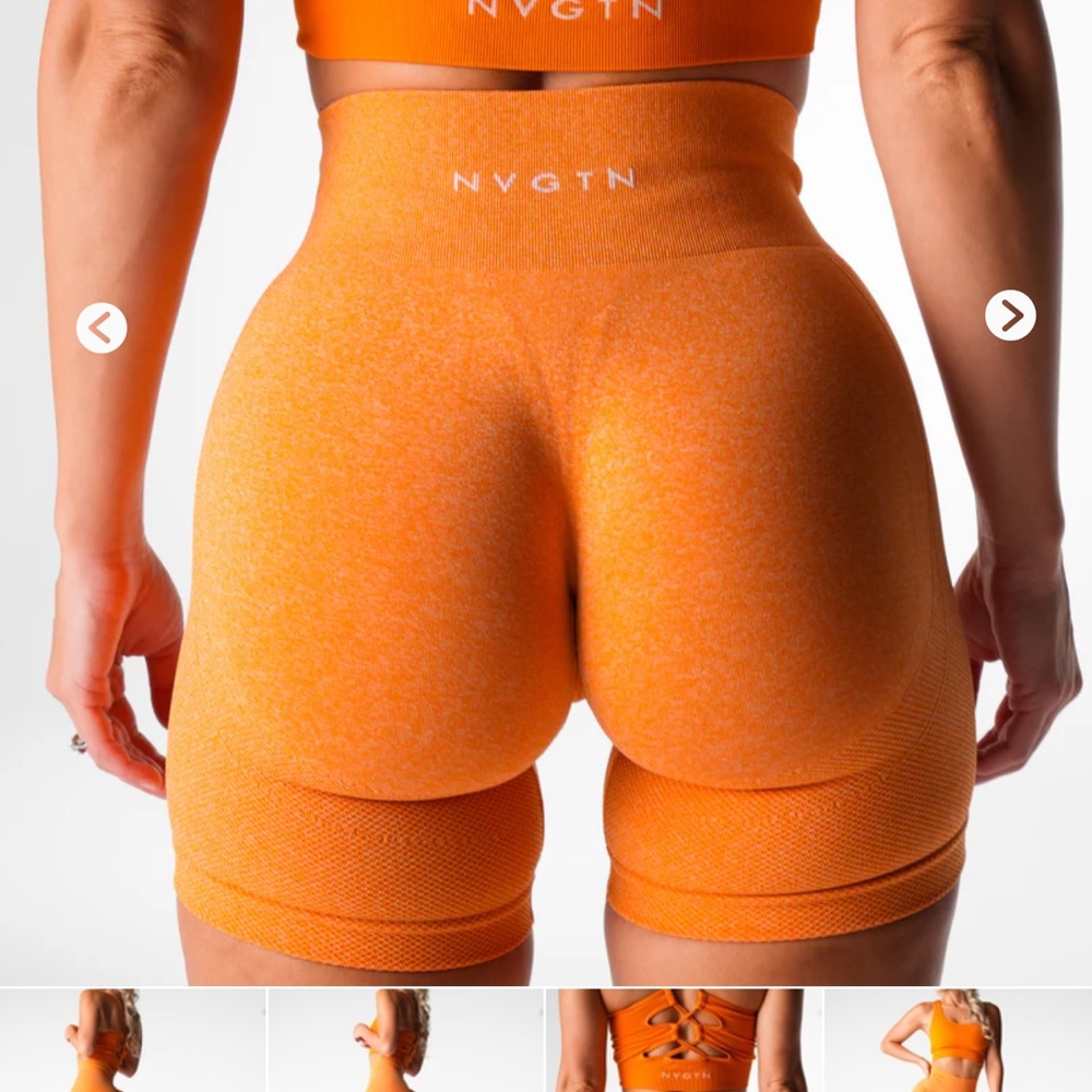 Burnt Orange NVGTN Shorts
